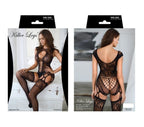 Diamond Fishnet Bodysuit – Beaded Rhinestone Strappy Lingerie > Clothes > Bodies and Playsuits