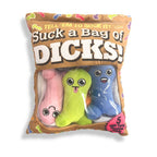 Suck a Bag of Dicks Plushy Pillow with Five Plush Dicks > Novelties > Gag Gifts