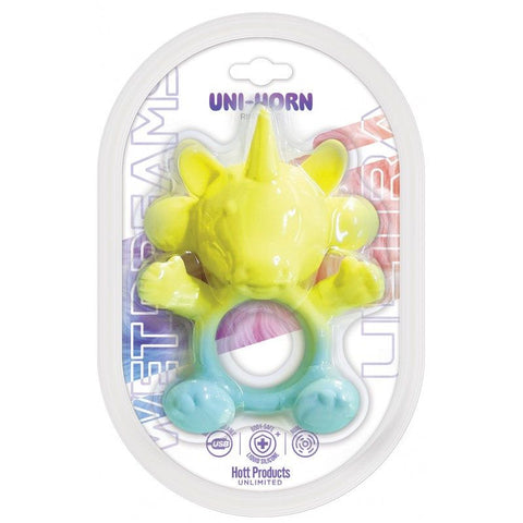Wet Dreams Ultra 20 Mode USB Silicone UniHorn Cock Ring Cock Rings Vibrating