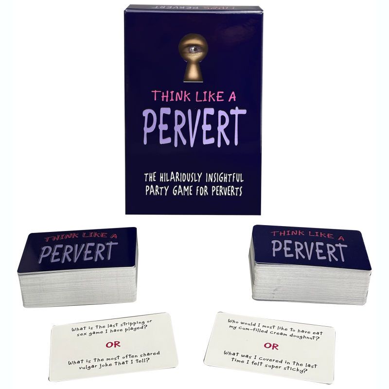 Think Like a Pervert – Party Card Game > Novelties > Card Games