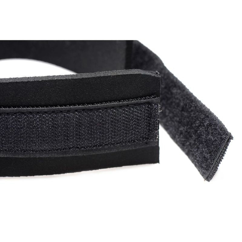 Neoprene Black Collar and Leash Set for BDSM Play Collar