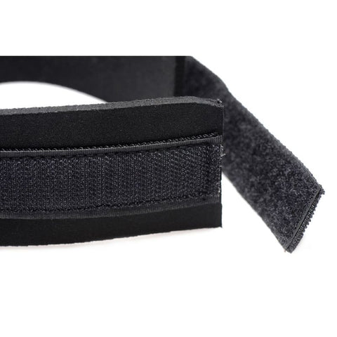 Neoprene Black Collar and Leash Set for BDSM Play Collar