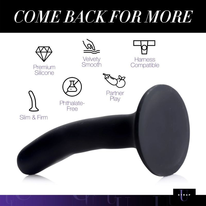 Silicone Strap-On Dildo Small 5.25 Inch – Comfortable Soft Shaft Dildo > Dildos > Neutral Dildos