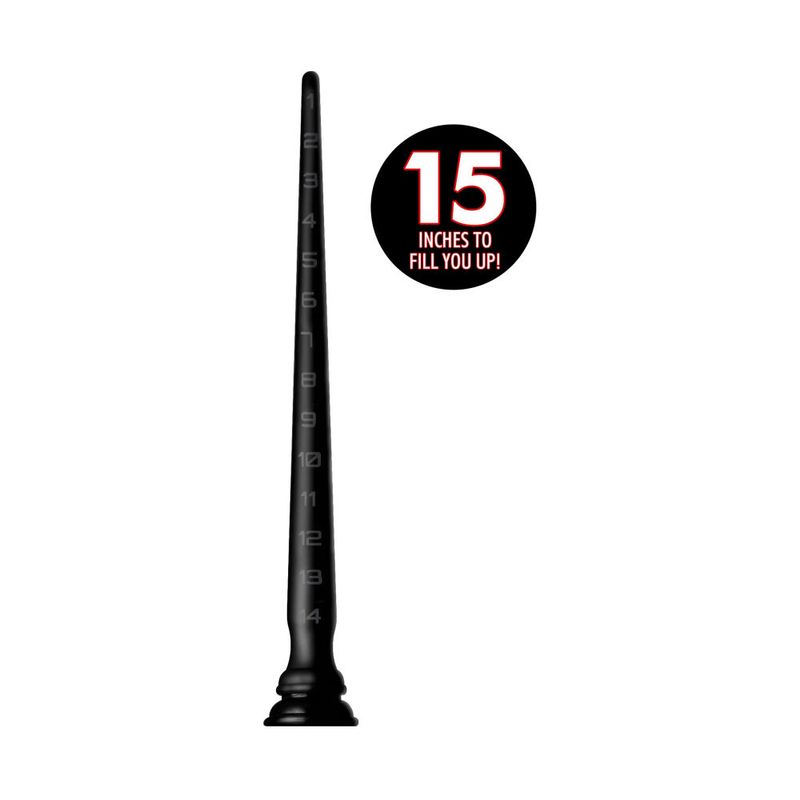 Hosed - Silicone Tapered Hose - 15 Inch Anal Dildo Butt Plugs - Vibrating