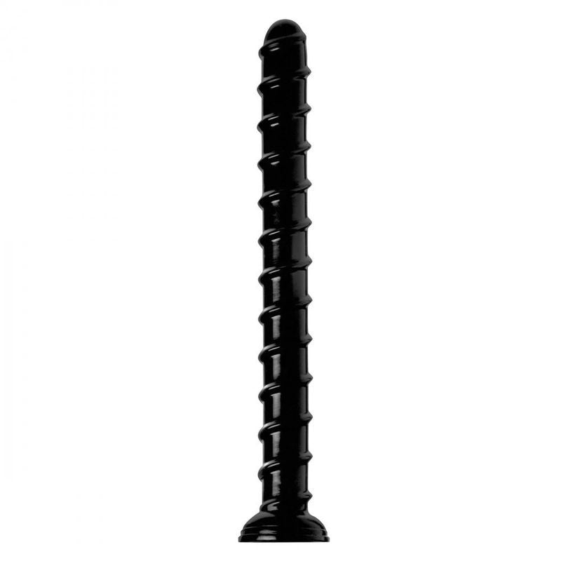 Hosed 18 Inch Swirl Thick Anal Snake Adult Sex Toy Black Dongs Big