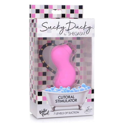 Sucky Ducky Silicone Clitoral Stimulator Pink Suction Stimulator
