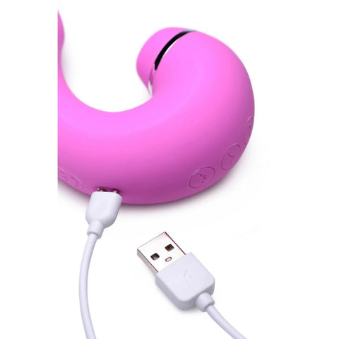 Inmi Shegasm 5 Star Tapping G-Spot Vibe with Suction Pink Vibrators