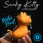 Sucky Kitty Clitoral Stimulator (Orange) – Premium Silicone 7-Level Suction Vibrator > Sex Toys For Ladies > Clitoral Vibrators and Stimulators