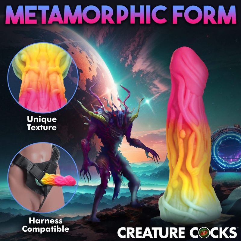 Shape Shifter Alien Silicone Dildo 7 Inch Green Fantasy Dongs