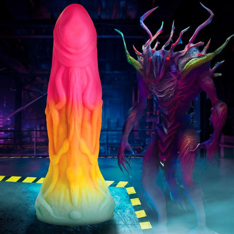 Shape Shifter Alien Silicone Dildo 7 Inch Green Fantasy Dongs