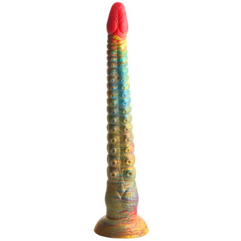 Tenta Dick Tentacle Silicone Dildo (Multicolor) – 11 Inch Ribbed Tentacle Dong > Dildos > Fantasy