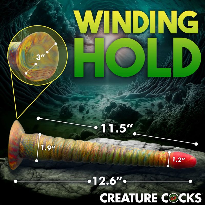 Tenta Dick Tentacle Silicone Dildo (Multicolor) – 11 Inch Ribbed Tentacle Dong > Dildos > Fantasy