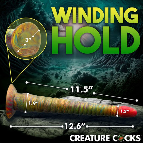 Tenta Dick Tentacle Silicone Dildo (Multicolor) – 11 Inch Ribbed Tentacle Dong > Dildos > Fantasy