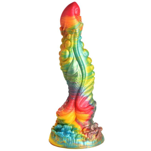 Majestic Merman Silicone Dildo in Vibrant Colors Rainbow Fantasy Dongs