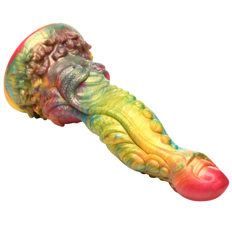 Majestic Merman 10 Inch Silicone Dildo (Iridescent Rainbow) – Extra Long Silicone Dildo with S-Shaped Curve > Dildos > Fantasy