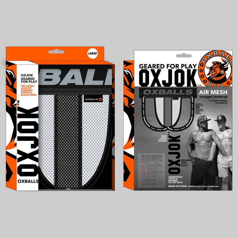 Oxballs Airmesh Swagger (Tar Black) – Comfortable Jockstrap > Clothes > Jockstraps