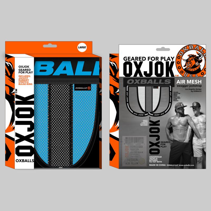 Oxballs Airmesh Swagger (Tar Black) – Comfortable Jockstrap > Clothes > Jockstraps