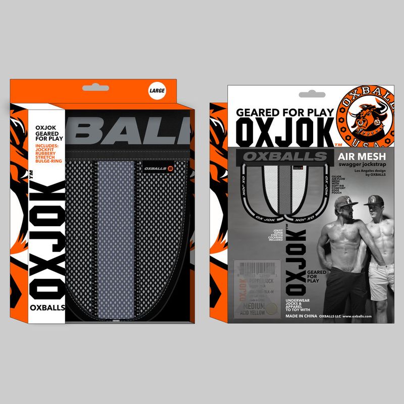 Oxballs Airmesh Swagger (Tar Black) – Comfortable Jockstrap > Clothes > Jockstraps