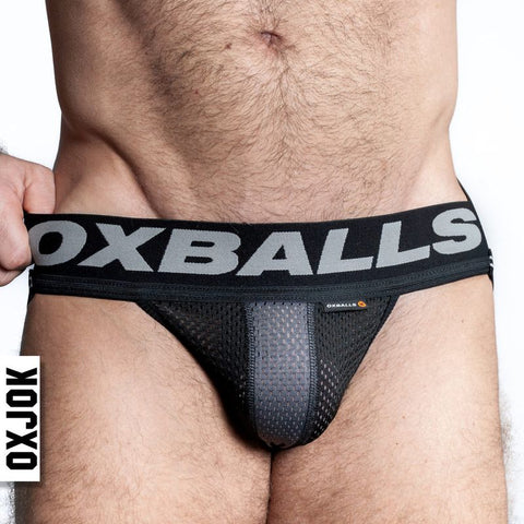 Oxballs Airmesh Swagger Jockstrap Tar Black Jockstraps