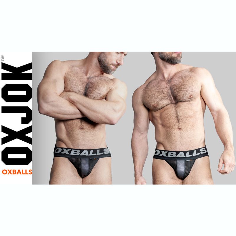 Oxballs Airmesh Swagger Jockstrap Tar Black Jockstraps