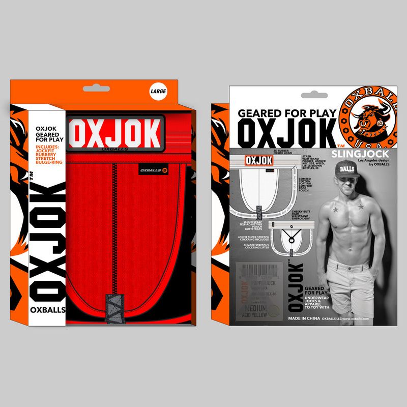 Oxballs Slingjock Upthrust Slider-Strap Jock (Black Iron) – Comfortable Men's Jockstrap Red > Clothes > Jockstraps