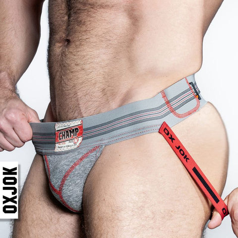 Oxballs Champ Vintage Jockstrap Gray Heather Jockstraps