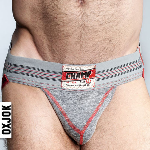 Oxballs Champ Vintage Jockstrap Gray Heather Jockstraps