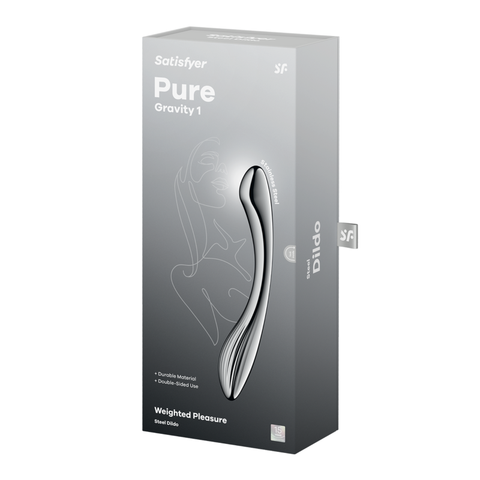 Satisfyer Pure Gravity 1 Steel 22cm Stainless Dildo DONGS