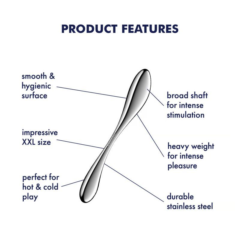 Satisfyer Star Force 3 Steel 27cm Dual Shaft Long Dildo > Dildos > Double Dildos