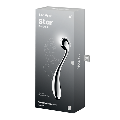 Satisfyer Star Force 4 Stainless Steel 26 cm Dildo DONGS