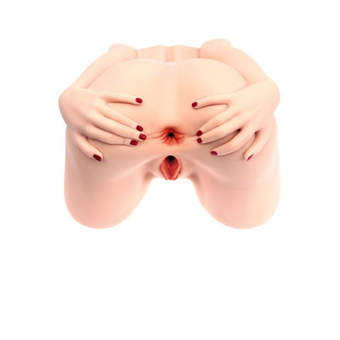 Spread Me Monica Torso Dual-Entry Masturbator – Realistic Vaginal and Anal Male Masturbator Flesh > Sex Toys For Men > Assbators