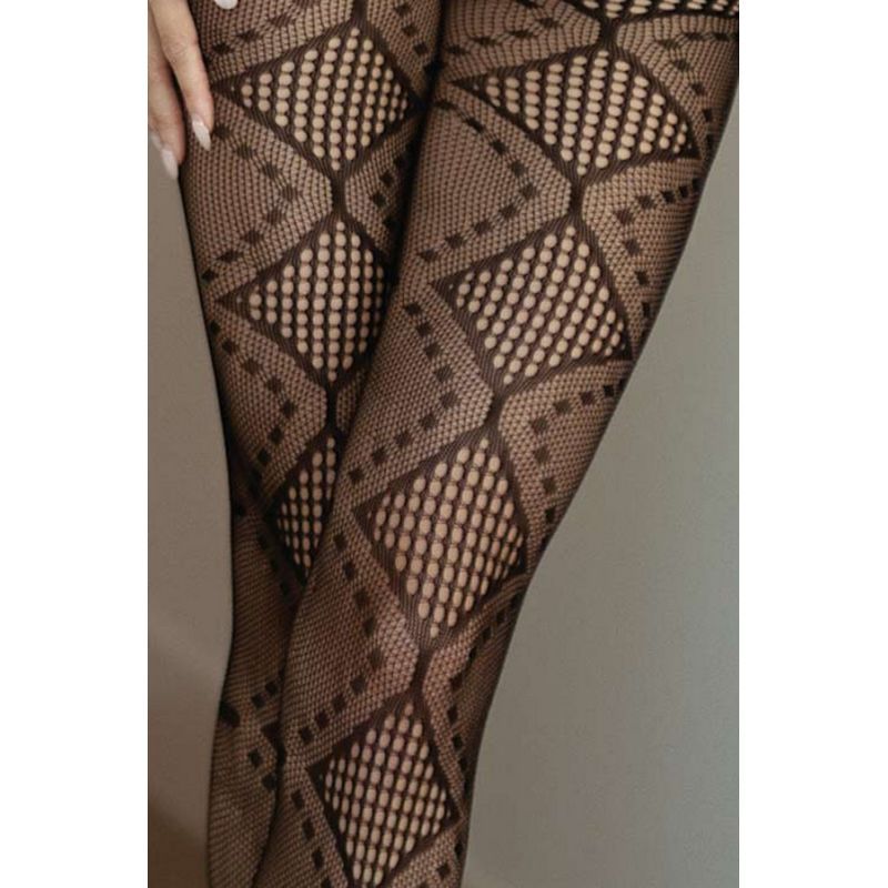 Midnight Allure Fishnet Tights (Black) – Classic Fishnet Tights > Clothes > Hosiery > Pantyhose & Tights
