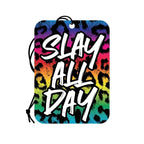 Slay All Day Leopard Print Wild Cherry Scent Air Freshener – High-Quality Cardboard Air Freshener Rainbow > Novelties > Gag Gifts