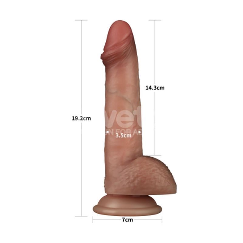 Sliding Skin Pro Dual Layer Silicone Dong 7.5 Inch – Realistic Dual-Density Dong Dongs Realistic