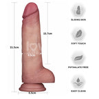 Sliding Skin Pro II Dual Layer Silicone Dong 8.5 Inch – Medical-Grade Silicone Dong > Dildos > Realistic Dildos
