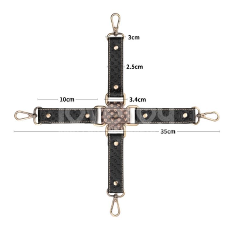 Rebellion Reign Hogtie Set – Vintage-Style Bronze Spikes Bondage Set Medical Themed