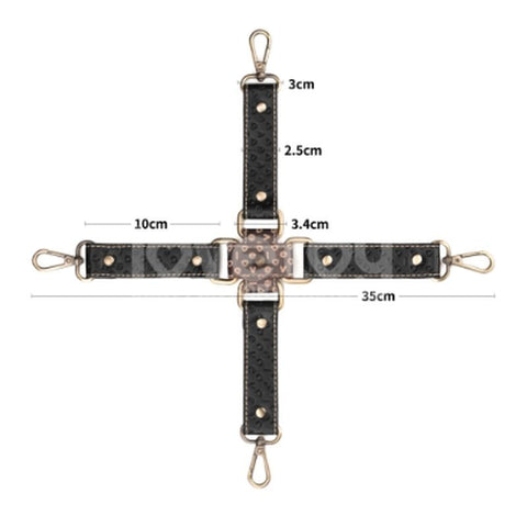 Rebellion Reign Hogtie Set – Vintage-Style Bronze Spikes Bondage Set Medical Themed