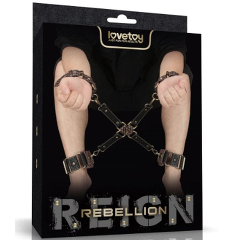 Rebellion Reign Hogtie Set – Vintage-Style Bronze Spikes Bondage Set Medical Themed