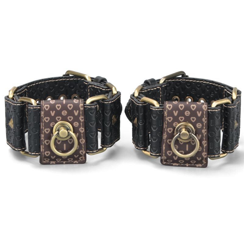 Rebellion Reign Hogtie Set – Bronze Spiked Handcuffs and Ankle Cuffs Restraint Set > Bondage Gear > Restraints