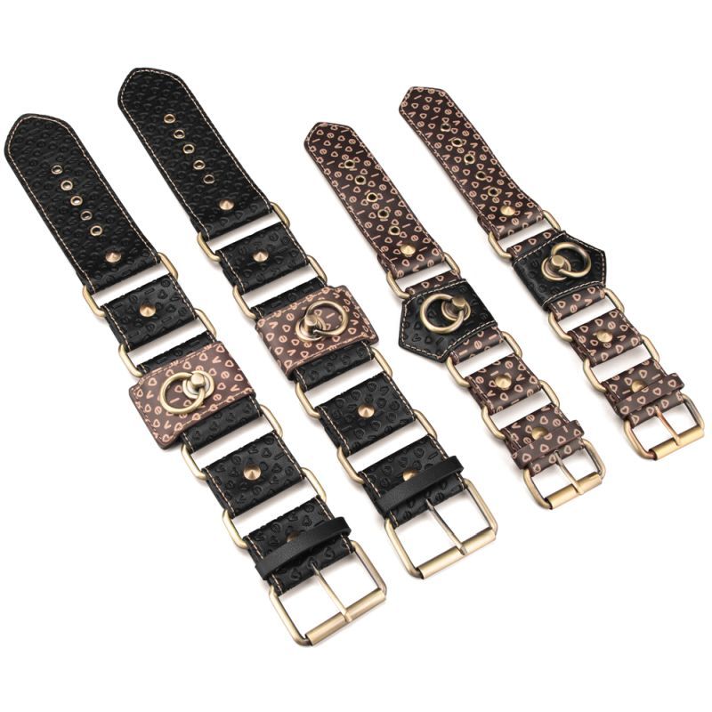 Rebellion Reign Hogtie Set – Bronze Spiked Handcuffs and Ankle Cuffs Restraint Set > Bondage Gear > Restraints Main image