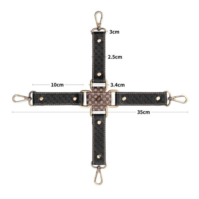 Rebellion Reign Hogtie Set – Vintage-Style Bronze Spikes Bondage Set Medical Themed