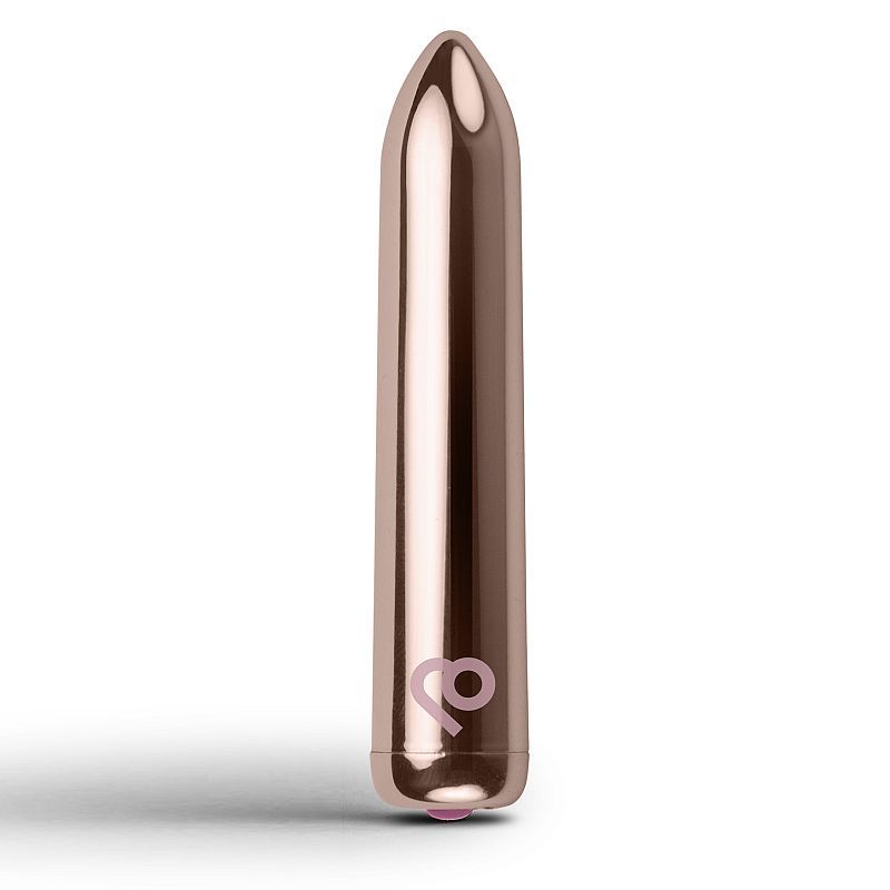 Golden Rose Rechargeable Bullet Vibrator – Sleek Compact Powerful Vibrator Gold BULLETS