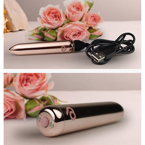 Golden Rose Rechargeable Bullet Vibrator – Sleek Compact Powerful Vibrator BULLETS