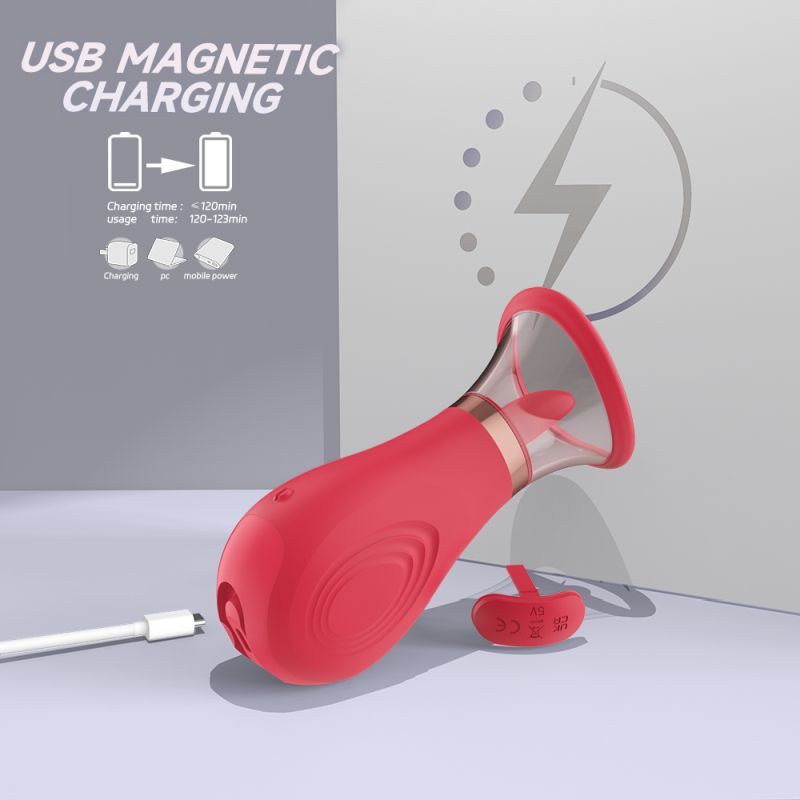 Sybil 3-in-1 Sucking Licking Tickling Stimulator – Waterproof Vibrator STIMULATORS