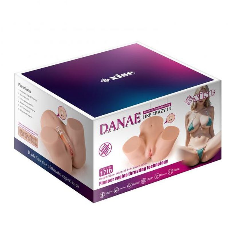 Danae USB Auto Thrusting Vaginal and Anal Masturbator Torso – Premium Thrusting Masturbator Assturbators