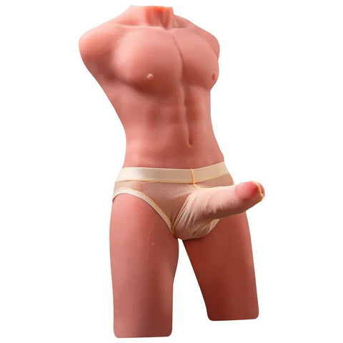Jason 17cm USB Auto Thrusting Male Torso (Ultra-Soft TPR) – Realistic Thrusting Masturbator Assturbators
