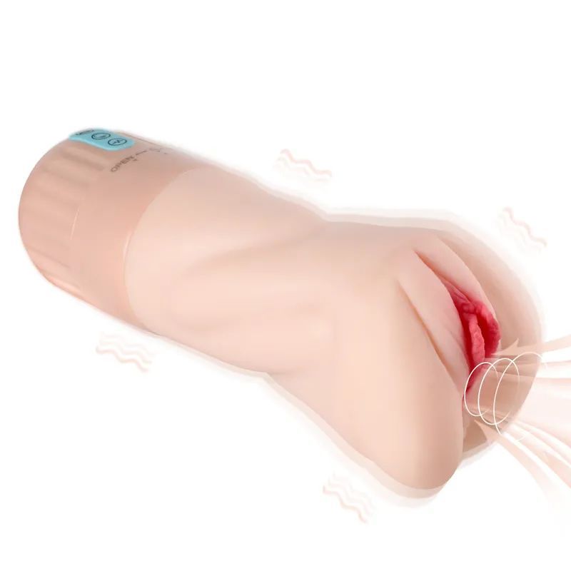 Suctroker Dual Density Vibrating Sucking Masturbator – Vaginal Masturbator Flesh > Sex Toys For Men > Masturbators > Vibrating