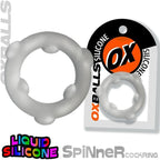 Oxballs Spinner (Clear) – Premium Silicone Cock Ring > Cock Ring > Single