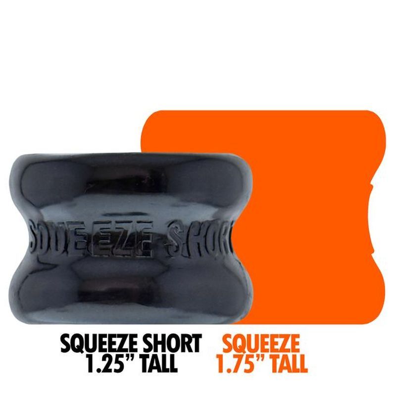 Squeeze Short (Black) – Rubber Ballstretcher > Sex Toys For Men > Ball Stretchers