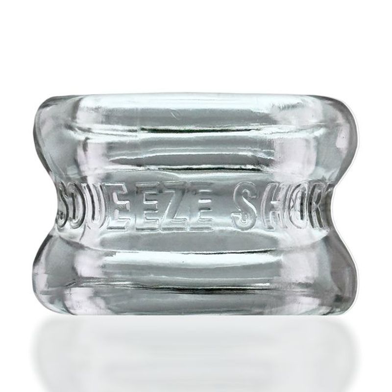 Squeeze Short (Black) – Rubber Ballstretcher Clear > Sex Toys For Men > Ball Stretchers